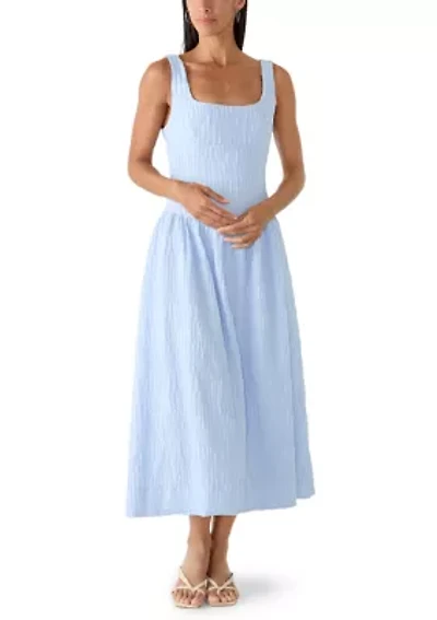 Women's Scoop Neck Drop Waist Dress