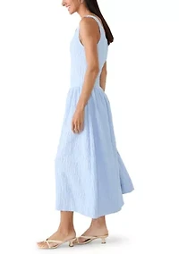 Women's Scoop Neck Drop Waist Dress