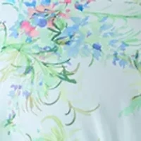 Plus A-Line Chiffon Mini Dress