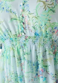 Plus A-Line Chiffon Mini Dress