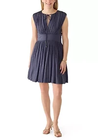 Women's Smocked Jersey Mini Dress