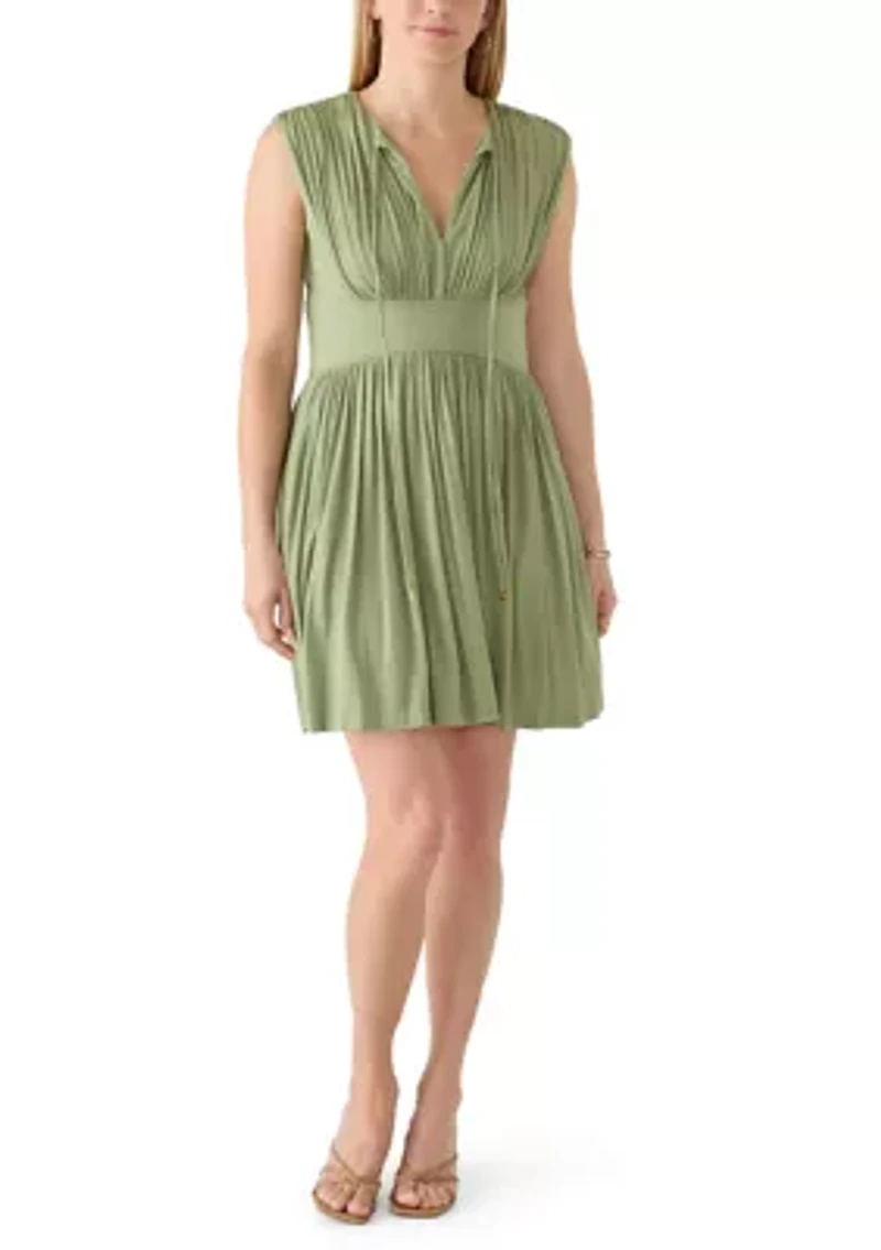 Women's Smocked Jersey Mini Dress