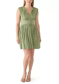 Women's Smocked Jersey Mini Dress