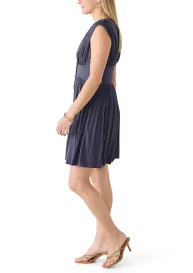 Women's Smocked Jersey Mini Dress