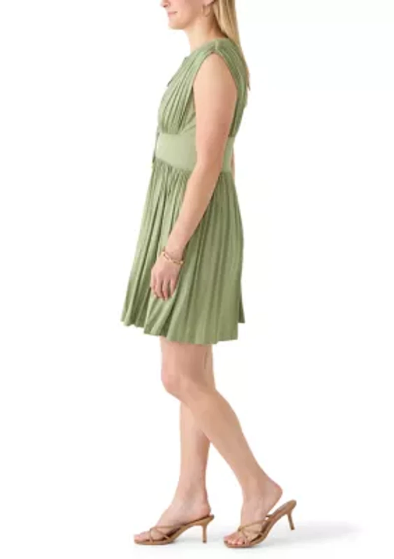 Women's Smocked Jersey Mini Dress