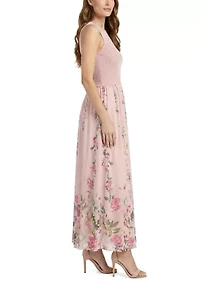 Women's Floral Twofer Sweater Dress