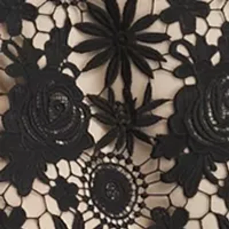 Women's Strappy Lace Sheath Midi Dress