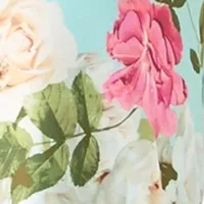 Women's Sleeveless Crew Neck Floral Print Sheath Dress