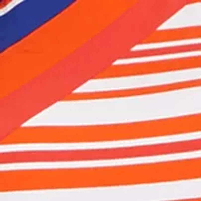 Plus Diamond Stripe Two Tone Dress