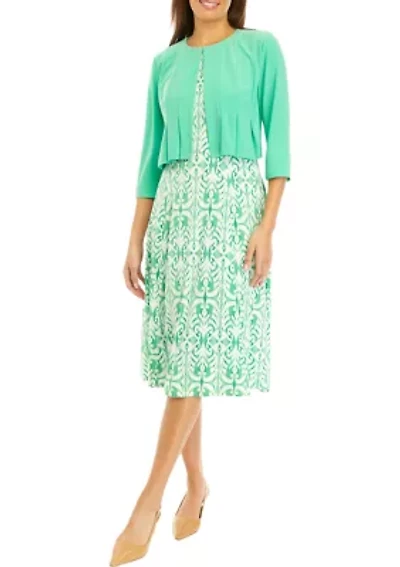 Women's Ikat Printed Jacket Dress