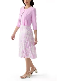 Women's Floral Print Jacket Dress