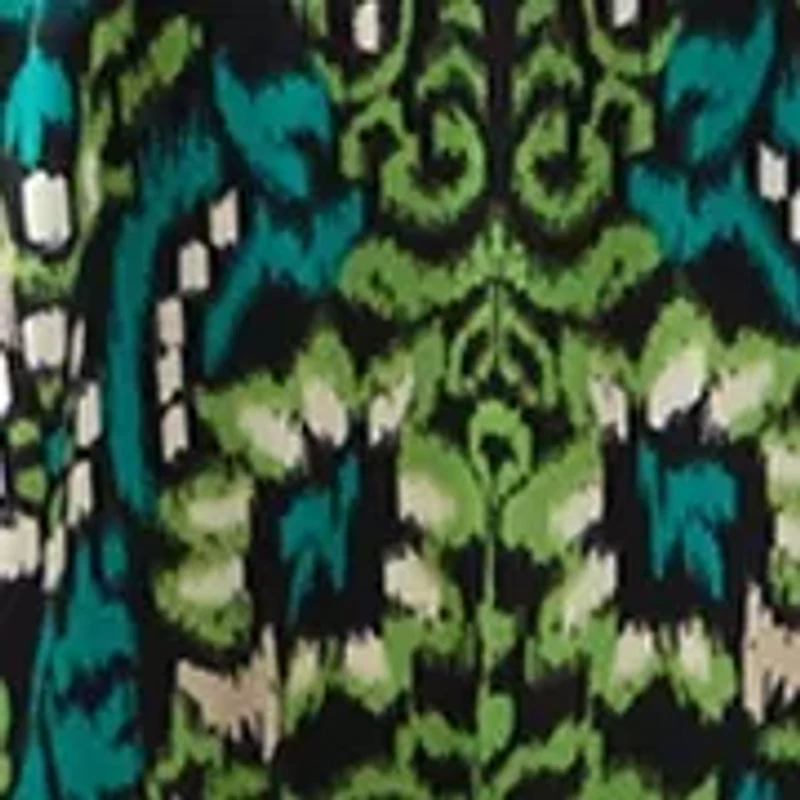 Women's Printed Dress with Three Quarter Sleeve Jacket Set