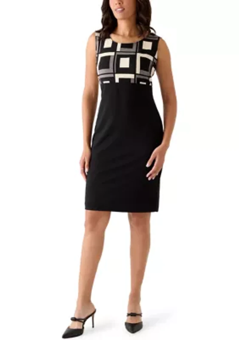 Women's Long Sleeve Printed Jacket Dress