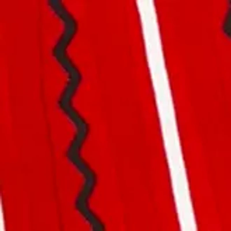 Plus 3/4 Sleeve Vertical Stripe Fit and Flare Dress