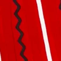 Plus 3/4 Sleeve Vertical Stripe Fit and Flare Dress