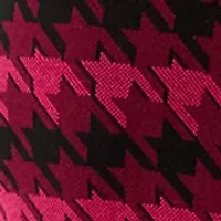 Women's Long Sleeve Houndstooth A-Line Sweater