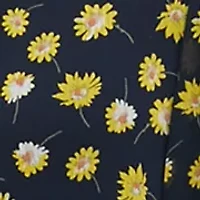 Women's Long Sleeve Mock Neck Floral Print Chiffon Dress