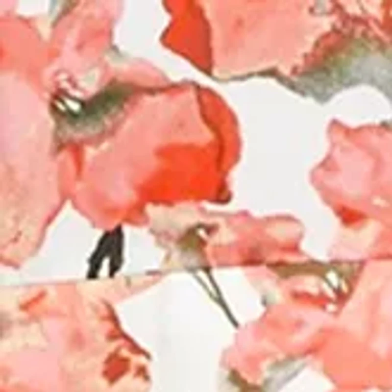 Plus Floral One-Shoulder Ruffled Dress