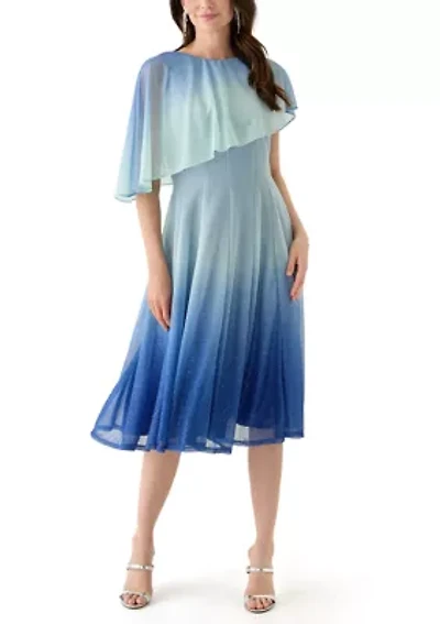 Women's Sleeveless Crew Neck Printed Dress