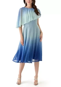 Women's Sleeveless Crew Neck Printed Dress