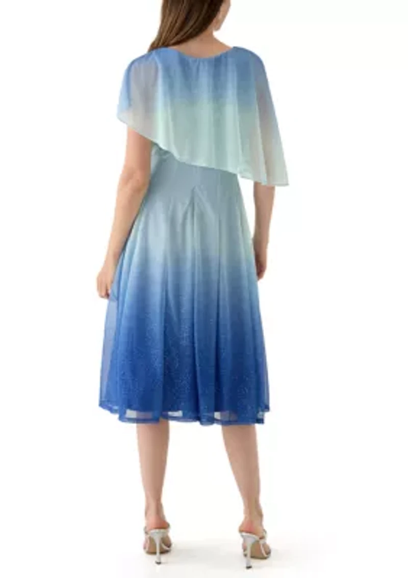 Women's Sleeveless Crew Neck Printed Dress