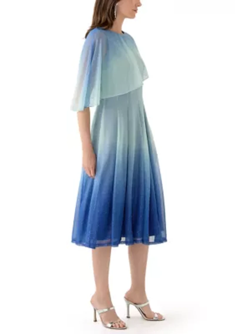 Women's Sleeveless Crew Neck Printed Dress