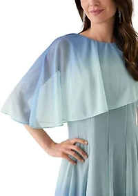 Women's Sleeveless Crew Neck Printed Dress