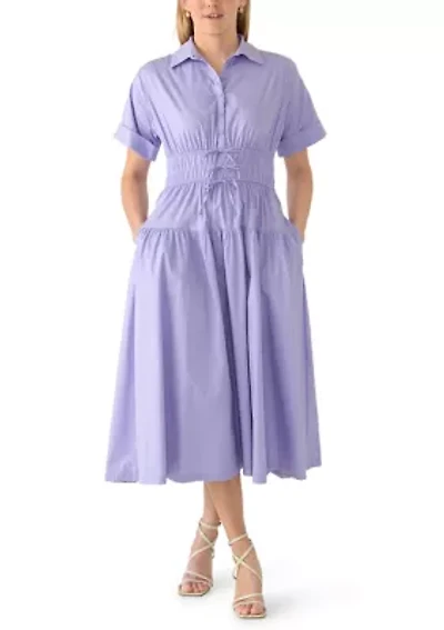 Women's Short Sleeve Shirtdress