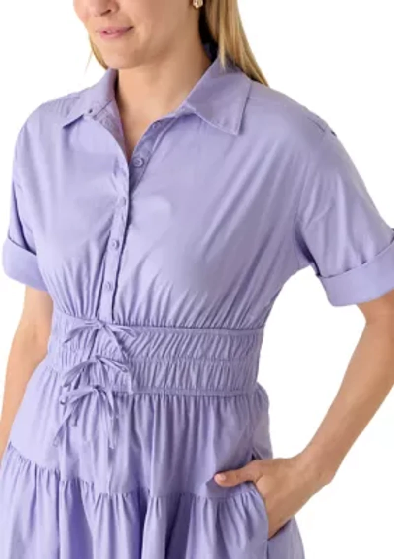 Women's Short Sleeve Shirtdress