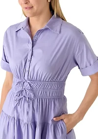 Women's Short Sleeve Shirtdress