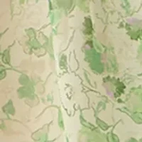 Plus Long Sleeve Floral Midi Dress