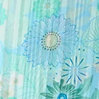 Plus V-Neck Floral Midi Dress