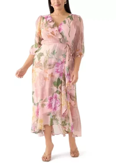Plus Floral Maxi Dress