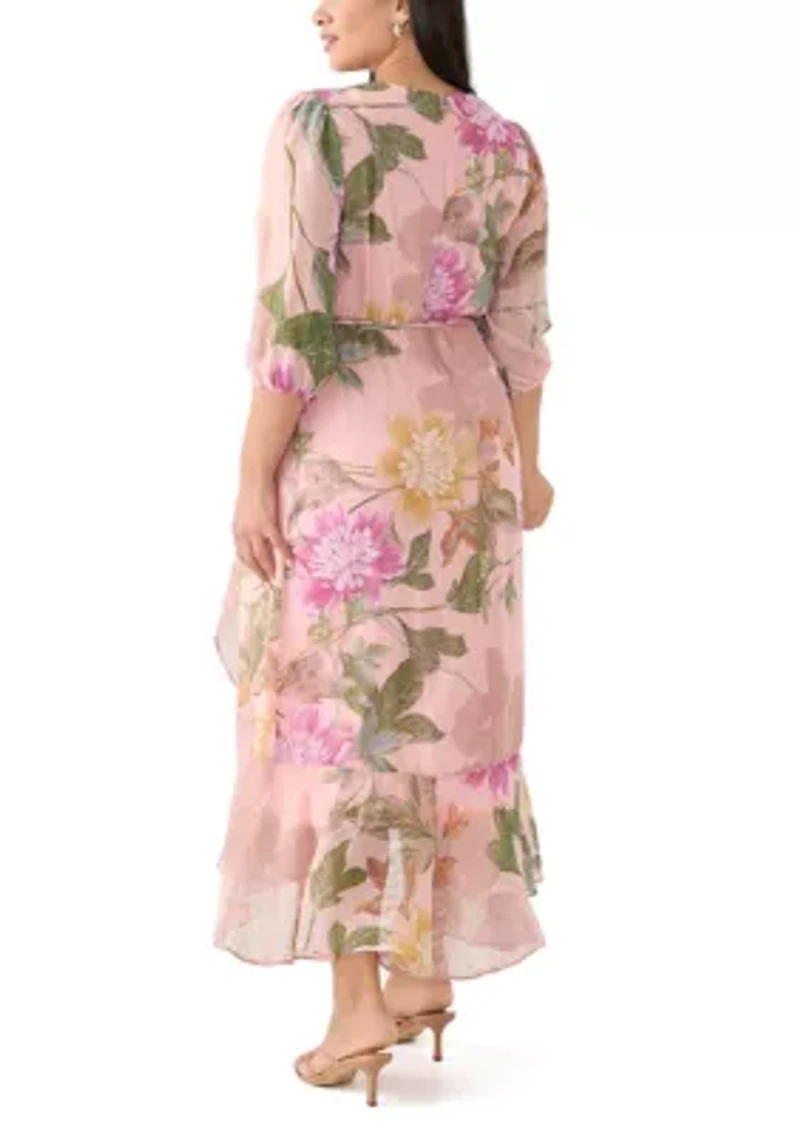 Plus Floral Maxi Dress