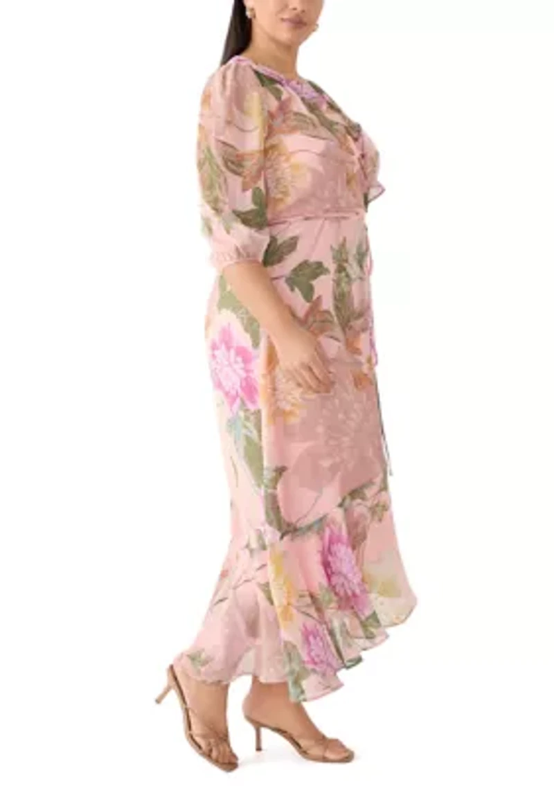 Plus Floral Maxi Dress