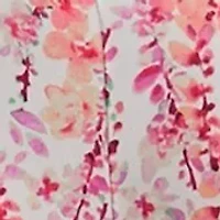 Plus Sleeveless Crew Neck Ditsy Floral Dress