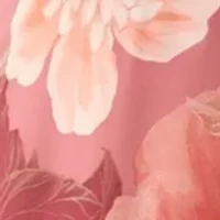 Plus 3/4 Sleeve V-Neck Floral Print Chiffon Maxi Dress
