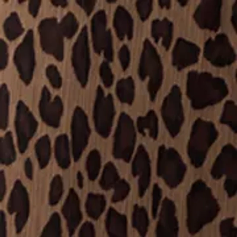 Plus V-Neck Animal Print Chiffon Maxi Dress