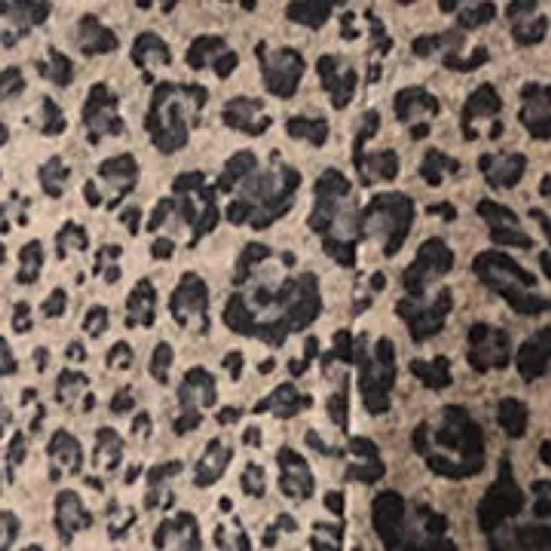 Plus A-Line Animal Print Sweater Dress