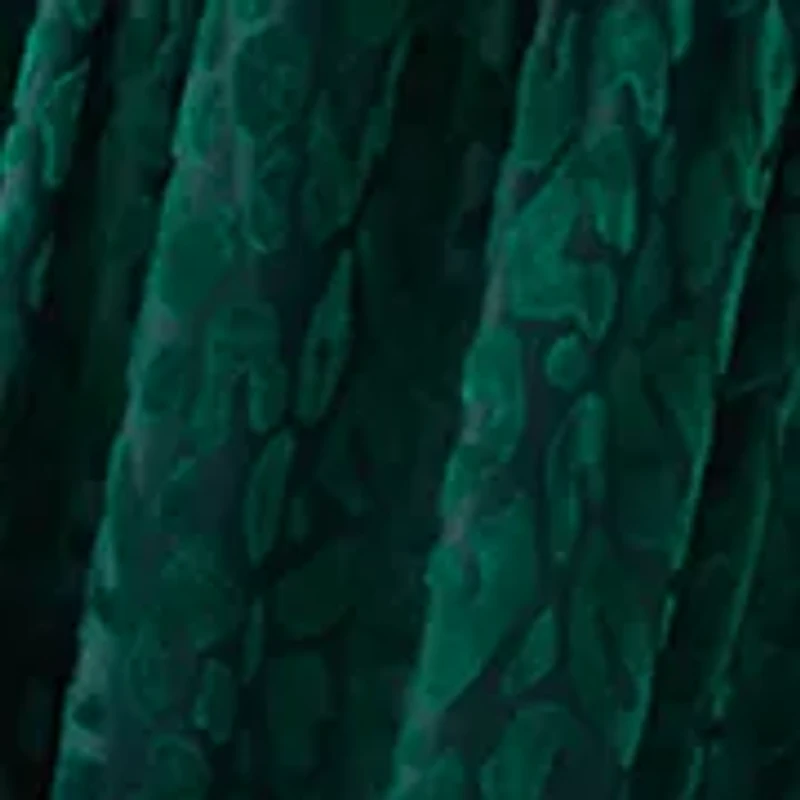 Women's 3/4 Sleeve V-Neck Animal Print Burnout Dress