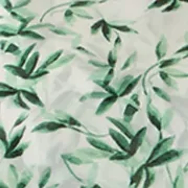 Plus Leaf Print Capelet A-Line Dress