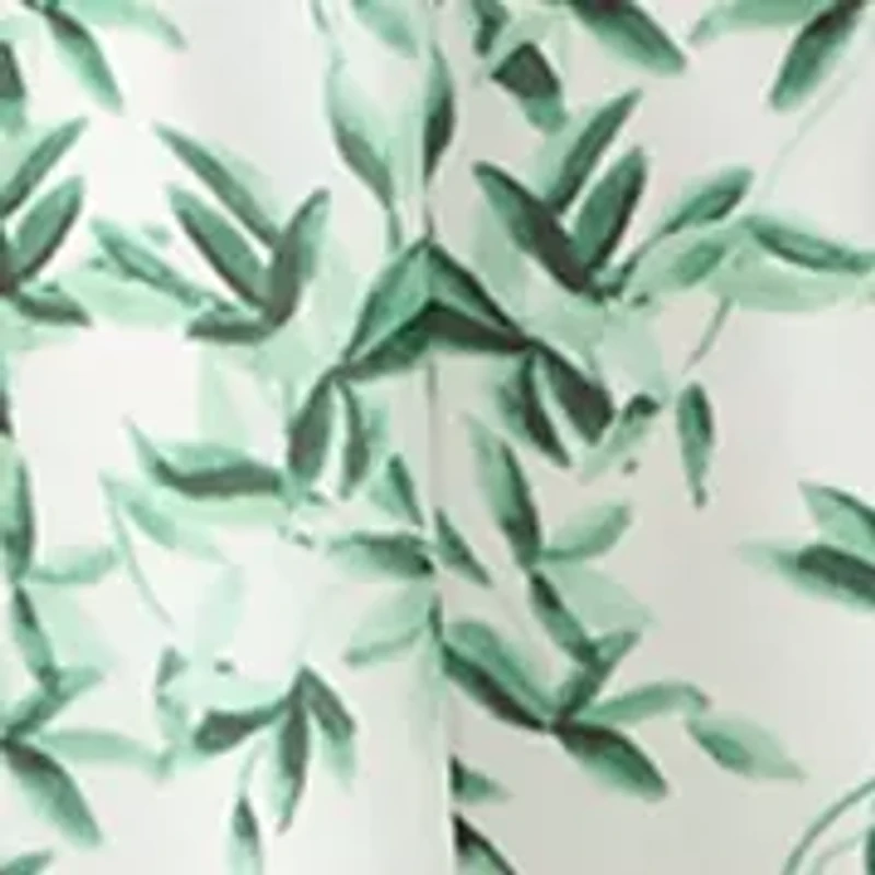 Women's Leaf Print Capelet Chiffon A-Line Dress