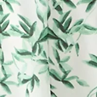 Women's Leaf Print Capelet Chiffon A-Line Dress