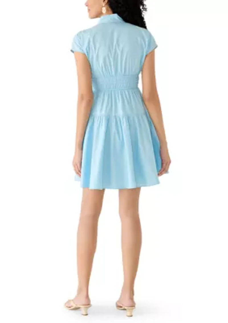 Women's Bow Waist Mini Dress
