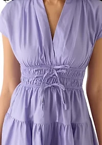 Women's Bow Waist Mini Dress