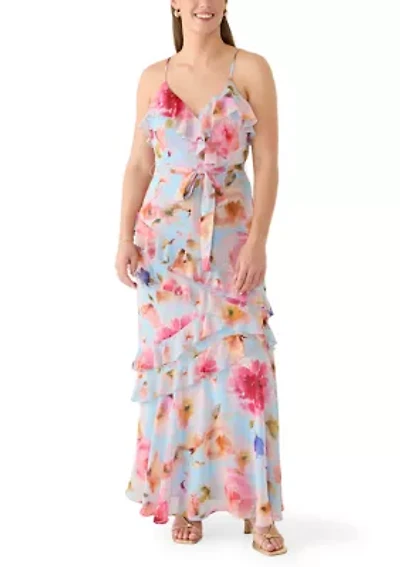 Women's Sleeveless Ruffle Dress