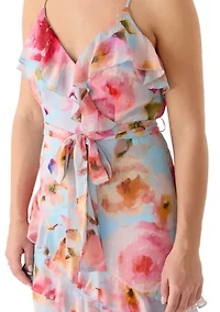 Women's Sleeveless Ruffle Dress