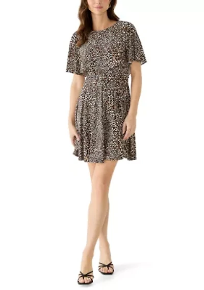Women's Sleeveless Capelet A-Line Dress