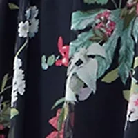Women's Sleeveless V-Neck Floral Placement Printed Maxi Dress