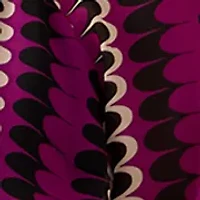 Plus Mock Neck Printed Chiffon Dress